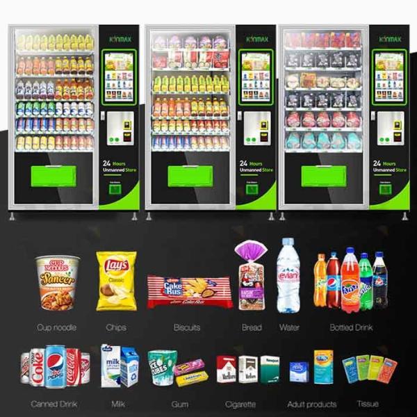 Buy cheap Healthy Food Automatic Combination Snack And Drink Vending Machine With Touch Screen from wholesalers