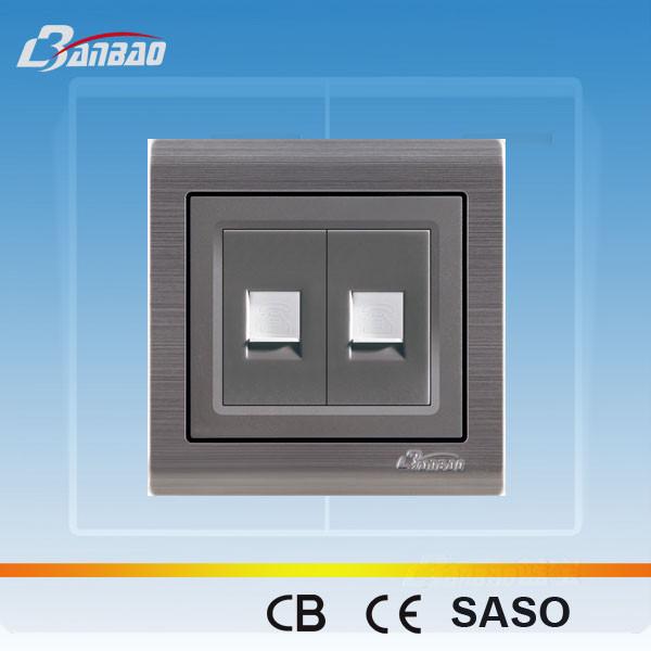 Buy cheap LK6026 PC flush type 2way TEL socket from wholesalers