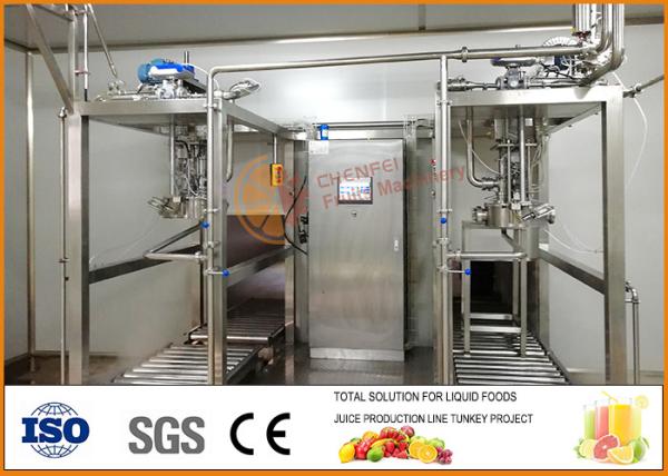 Buy cheap SS304 Juice And Jam Double Heads Aseptic Filling Line from wholesalers