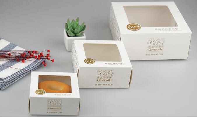 economy Cupcake Box White Window Cake Box customized Wedding Cake Box,6inch in stock PET Plastic Clear birthday Cake Box