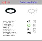 Indoor 12W best price ultrathin LED Panel light/LED ceiling light led downlight