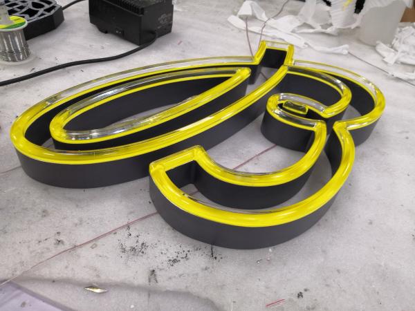 Buy cheap White Neon Channel Letter Signs 24.5mm Stainless Steel For Advertising from wholesalers