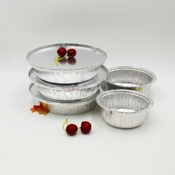 Buy cheap Food Grade 8 Inch Aluminum Foil Pans With Lids Round Shape from wholesalers