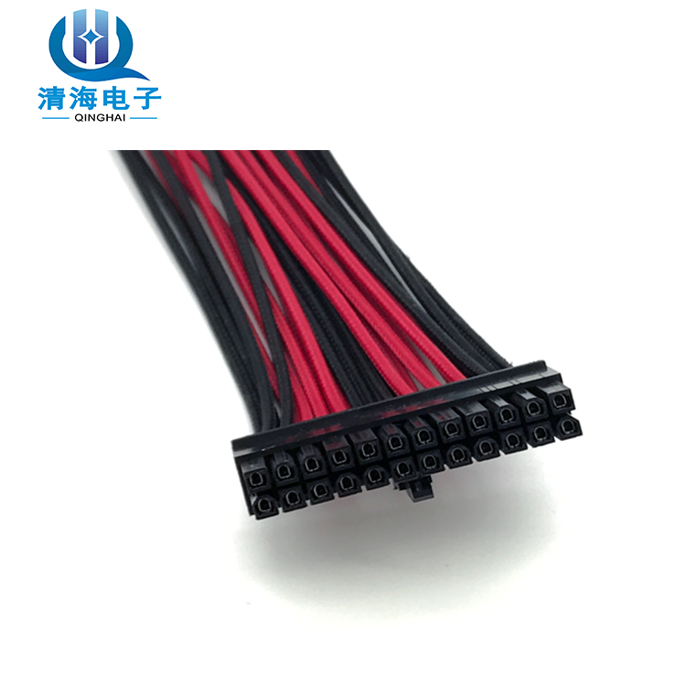 24 Pin Motherboard For Custom Sleeved Hot selling 2020 beautiful microphone copper lugs ribbon usb magnetic cable