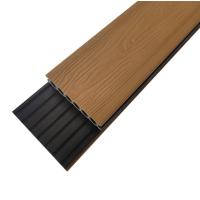 Buy cheap Teak Color Wood Pattern 3D Embossed Co Extruded Composite Decking product