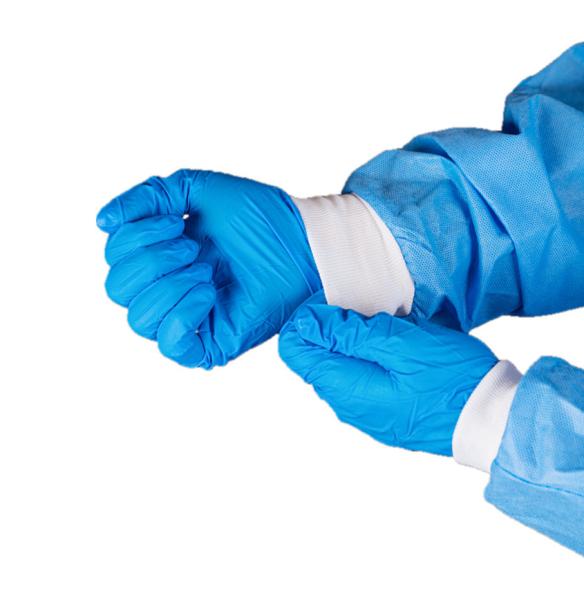 Buy cheap Reinforced Disposable SMS Surgical Gowns With Knitted Wrist For Operating Room from wholesalers