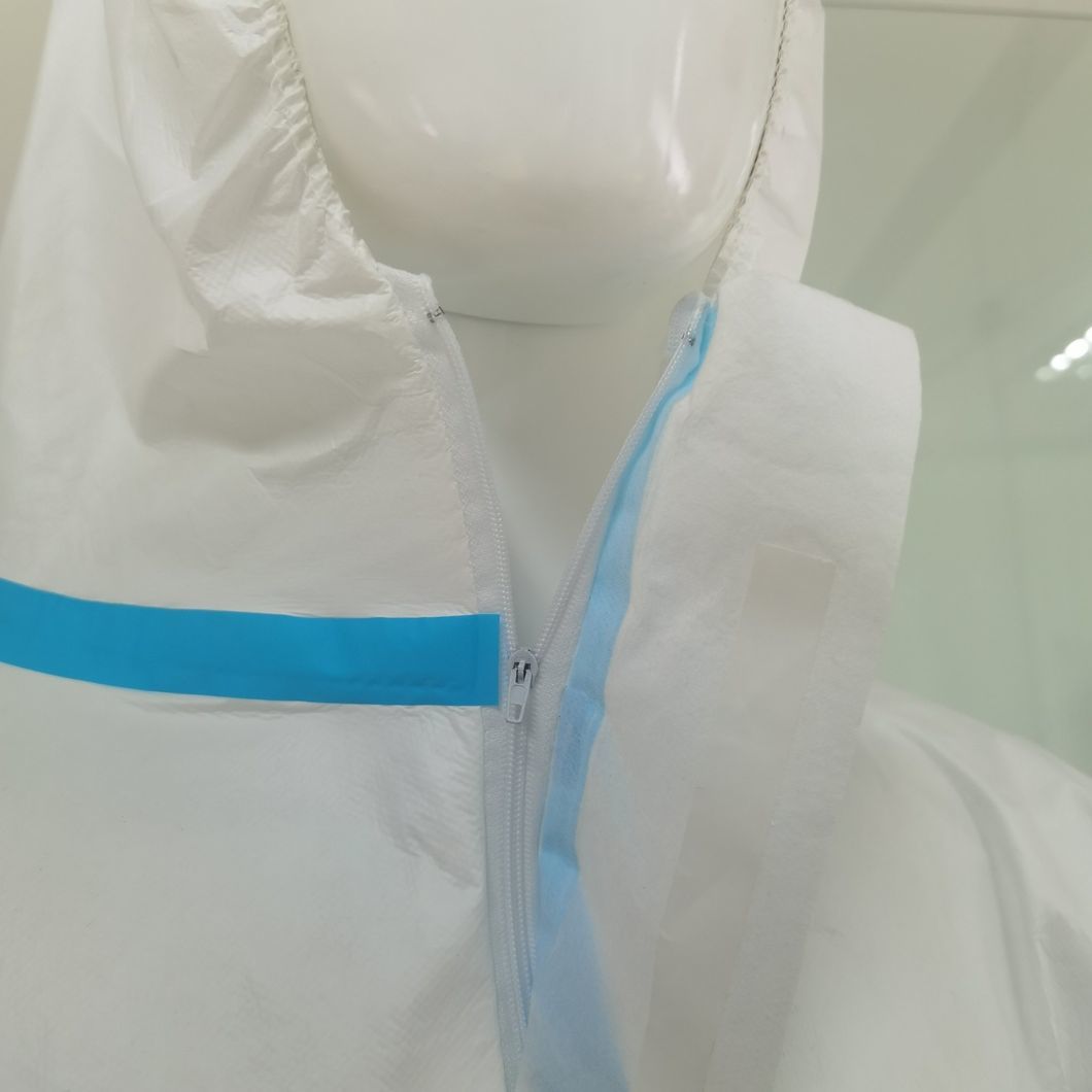 Anti-Spalsh CE Type4/5/6 Disposable Protective Clothing with High Quality