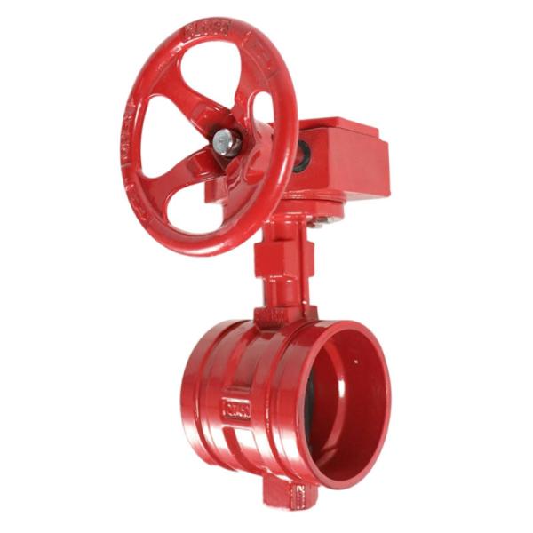DN50-DN200 XD381X-16Q Hand Wheel Groove Butterfly Valves with Diaphragm