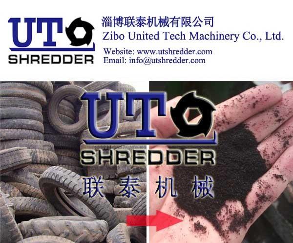 Quality high quality rubber tire crusher / tire shredder / tire breaker / double shaft shredder/ low noise, high efficiency for sale