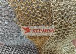 316 Stainless Steel Chainmail metal Ring Mesh For Space Partition