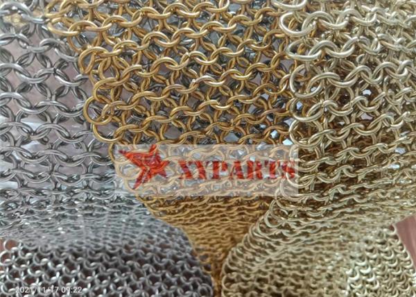 Buy cheap 316 Stainless Steel Chainmail metal Ring Mesh For Space Partition from wholesalers