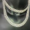 Buy cheap OEM Diamond Cuban Link Necklace Miami Cuban Chain Link Environmental Friendly from wholesalers