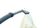 Wind Resistant Square Patio Umbrella White Garden Parasol 350cm X 350cm