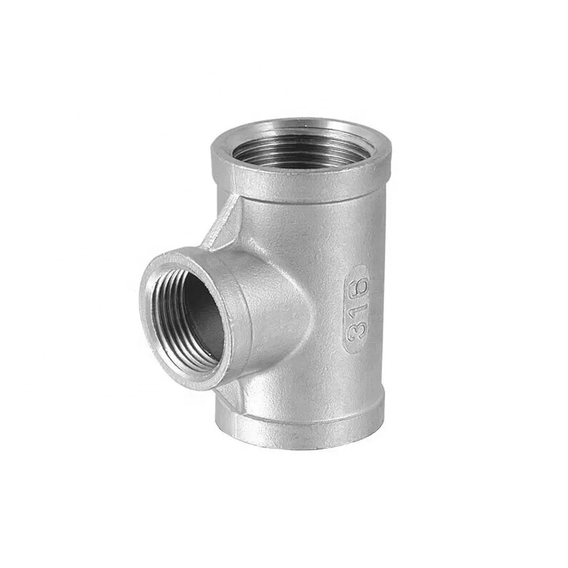 Stainless Steel Fittings Connector Joint NPT BSPT Reducer Tee Cross Conical Union M/F