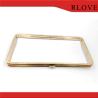 Buy cheap Fashion design hardware accessories gold iron rectangle box clip clutch frame for purse from wholesalers