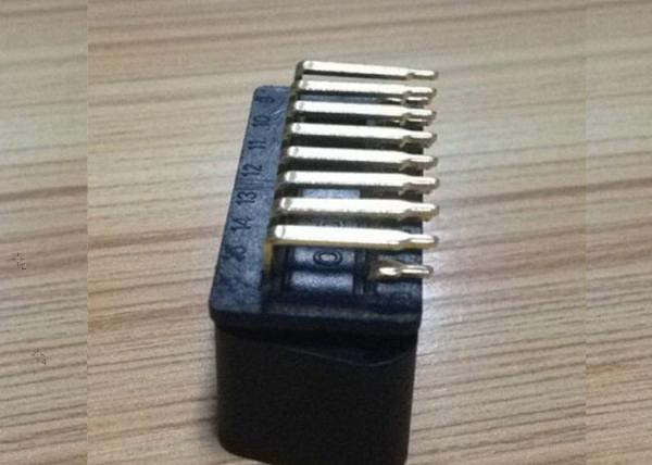 Buy cheap J1962 GOLDEN PLATED OBDII 16 PIN MALE CONNECTOR ,90 degree PCB SOLDERED from wholesalers