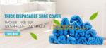 THICK DISPOSABLE,DUST-PROOF,CPE COATED,SMS BOOT COVER,NON WOVEN SHOE COVER,heavy