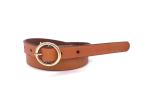 Cute Ladies Genuine Leather Belts For Jeans / Dress / Pants With O - Ring Buckle
