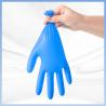 Buy cheap Disposable 9 Inch Lab Safety Gloves Blue Synthetic Nitrile Gloves from wholesalers