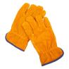 Buy cheap Yellow Barbecue Gloves Heat Resistant Anti Slip Cowhide Work Gloves from wholesalers