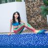 Buy cheap 3PCS Purple Mermaid Tail For Swimming , Girls Mermaid Tail Swimsuit from wholesalers