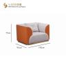 Buy cheap Hotel Sofa, Lobby sofa, Leisure sofa, Villa Sofa, PU Leather Upholstery, High Density Foam, Stainless Steel Base from wholesalers