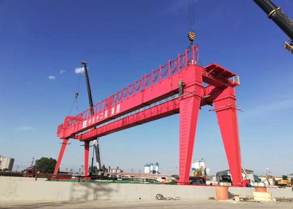 Quality General Lifting Equipment Rail Mounted Double Girder Gantry Crane Price for sale