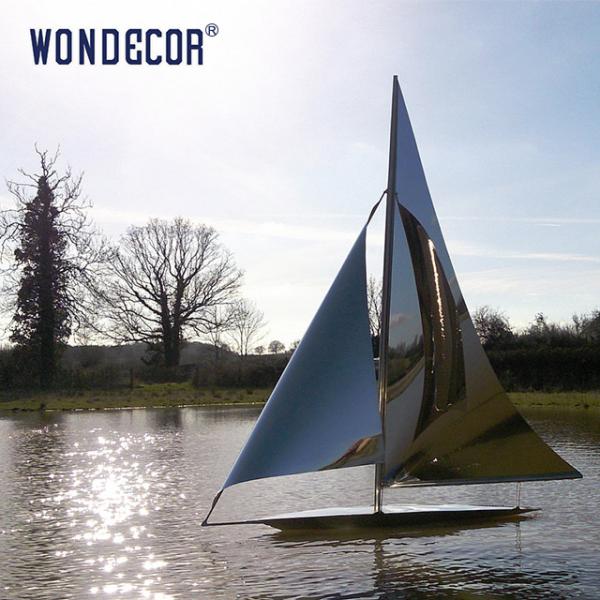 Buy cheap Customized Weather Proof Stainless Steel Outdoor Sculpture Decoration Abstract Sailing from wholesalers