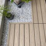 Outdoor Wood Interlocking Deck Tiles Hardwood Interlocking Deck Boards CE