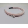 Buy cheap Eye-catching Pink Pleated Fabric Hairband Super Soft For Women from wholesalers