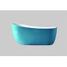 Buy cheap LC-839 Blue Acrylic Free Standing Bathtubs Seamless Bonding and Anti-Slip Treatment from wholesalers