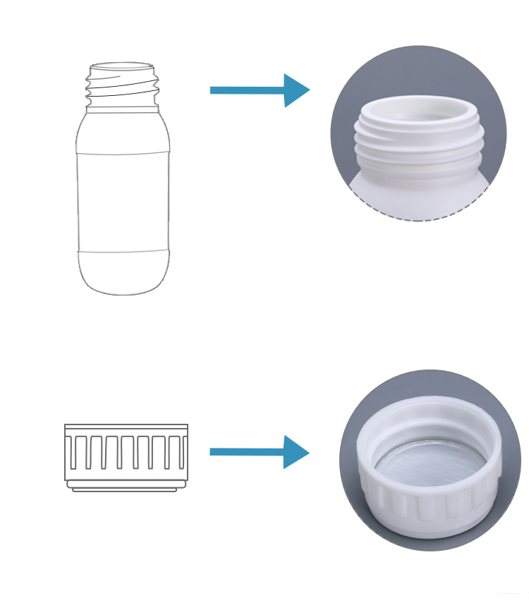 100ml Plastic EVOH COEX Bottle Multilayer Compound High Barrier Container
