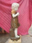 Multi-colour baby marble sculpture