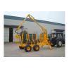 Buy cheap 80HP Log Trailer With Crane , 2.8m2 loading Log Loader Trailer from wholesalers