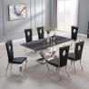 Buy cheap 2m Length Luxury Marble Stainless Steel Square Dining Table OEM ODM from wholesalers