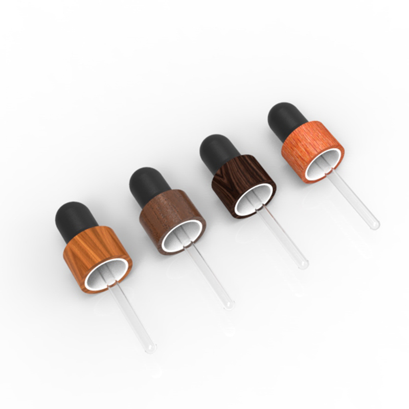 Bamboo and Wood Dropper Cap for Essential Oil Bottle Serum Sustainable Packaging