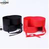Buy cheap ISO14001 Round Cardboard Holiday Gift Box Packaging With Lids Ultralight from wholesalers
