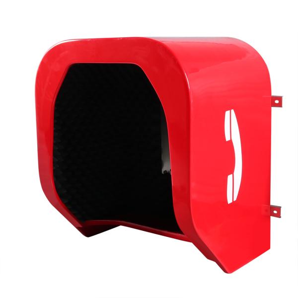 Buy cheap Wall Mounted Waterproof Red Soundproof Telephone Booth from wholesalers