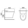 Buy cheap High-Performance and Functional Modern Smart Toilet with Built-in Ceramic Water Tank for Commercial from wholesalers