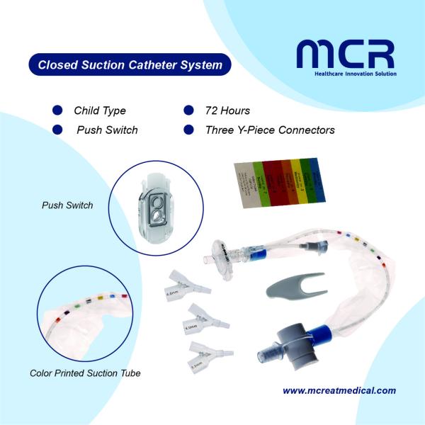 Buy cheap Push Switch And Luer Lock Closed Suction Catheter 72H For Child from wholesalers
