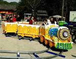 2KW Power Train Amusement Ride 1 Train Head 3 Carriages Thick Material
