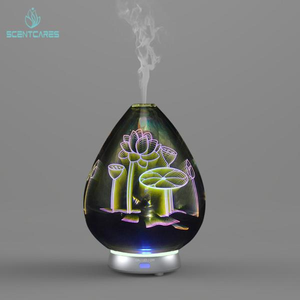 Buy cheap Office Ultrasonic 14 Hours 3d Glass Aroma Diffuser from wholesalers