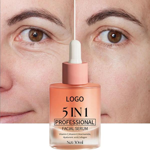 Buy cheap 5 In 1 Skin Care Serum Dark Spot Whitening Serum Vitamin C Facial Serum from wholesalers