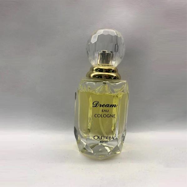 Buy cheap 40ml Glass Luxury Perfume Bottles With Clear Ball Shape Surlyn Cap from wholesalers