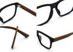 56-16-148 Vintage Rectangle Wood Grain Glasses Colorful 8189