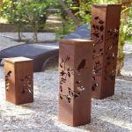 Outdoor Waterproofing Corten Steel Garden Lights 10W 12W For Lawn