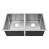 Buy cheap 100% Brand New Japan Double Bowl Kitchen Sink For Narrow Worktop from wholesalers