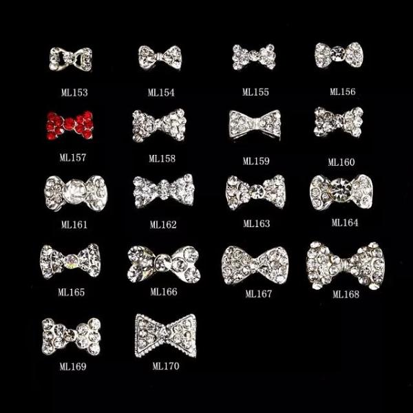 Buy cheap Hot NEW Wholesale Alloy Jewelry 3D Nail Art Jewelry Nail rhinestones Sticker Supplier Number ML153-170 from wholesalers