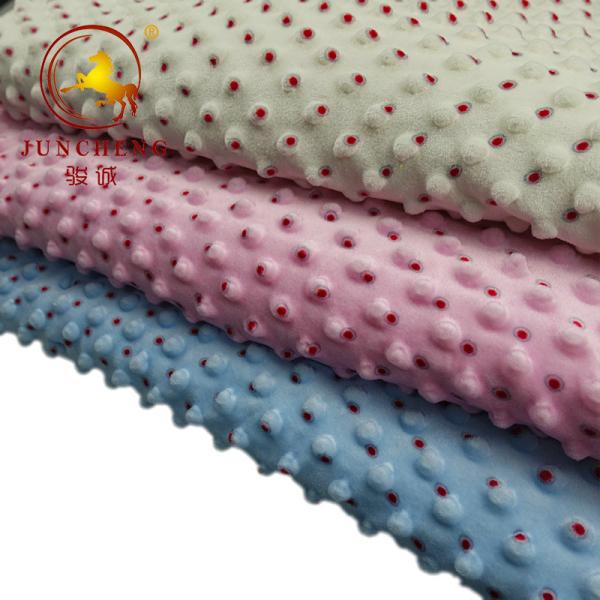 Buy cheap customized made printed minky dot fabric with competitive price from wholesalers