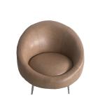 Buy cheap Popular lounge chair leather with stainless steel leg for wedding party rental from wholesalers